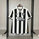 Camisa Reebok Botafogo 24/25 Casa - Preta e Branca (patrocinadores)