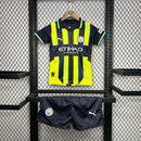 Kit Infantil Manchester City 24/25 - Preto e Verde