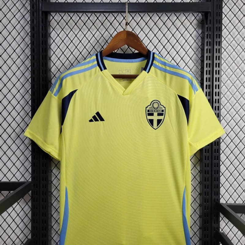 Camisa Suécia Home 24/25 s/n° Torcedor Adidas Masculino - Amarelo