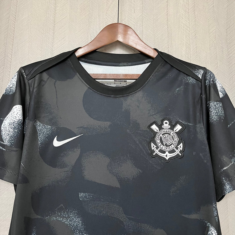 Camisa Nike Corinthians Pré-Jogo 25/26 Masculina - Preto