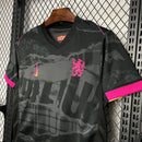 Camisa Chelsea III 24/25 - Preta com  rosa