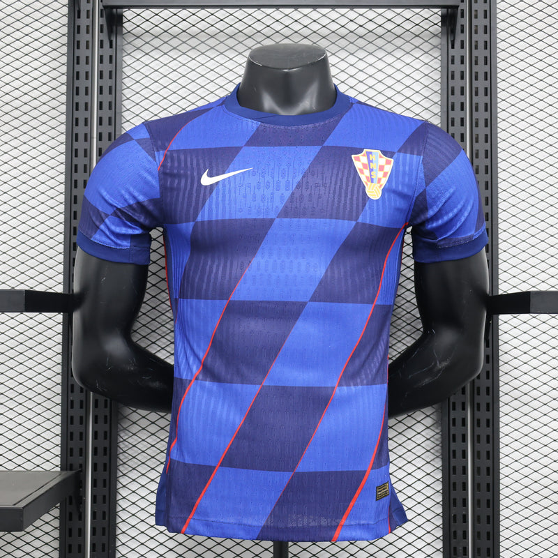 Camisa Seleção da Croácia Away 24/25 Torcedor Nike Masculina - Azul - Modelo Jogador