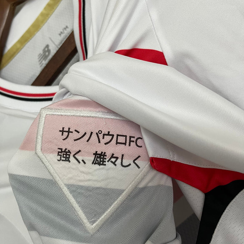 Camisa São Paulo 25/26 Casa New Balance - Branco+Vermelho - (Feminina)