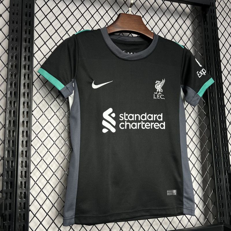 Kit Infantil Liverpool Home 24/25  - Preto