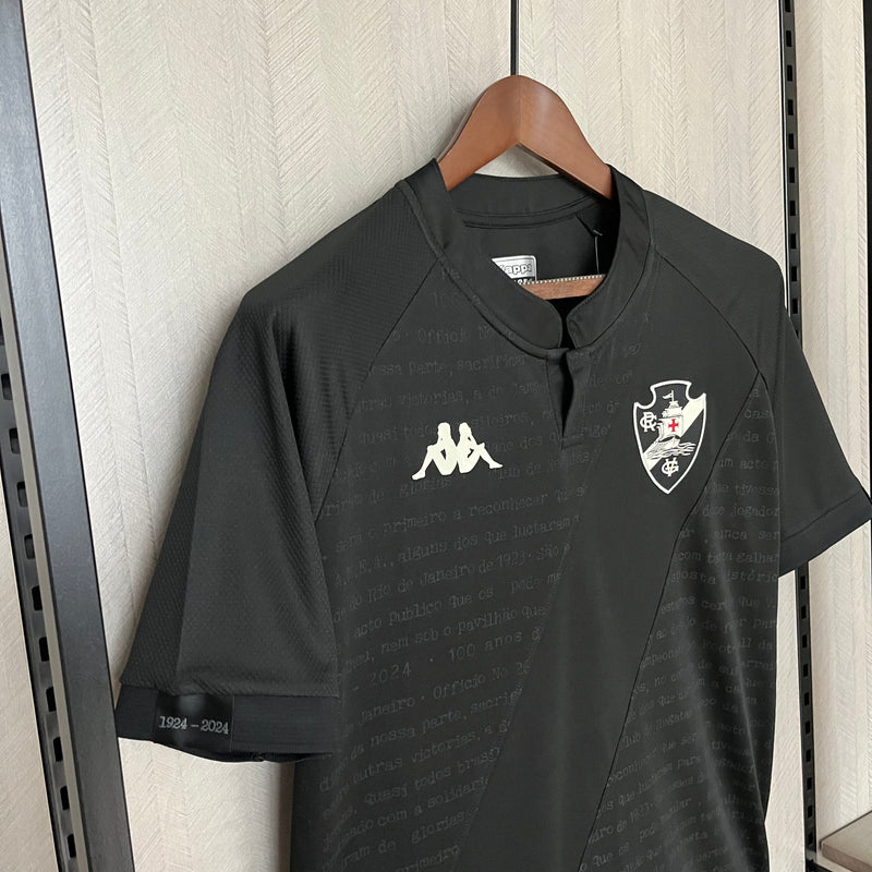 Camisa Vasco III 24/25 s/n° Kombat Jogador Kappa Masculina - Preto