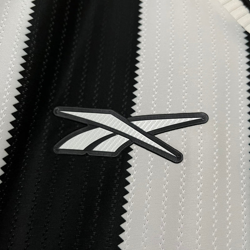 Camisa Reebok Botafogo 24/25 Casa - Preta e Branca  (Patch)