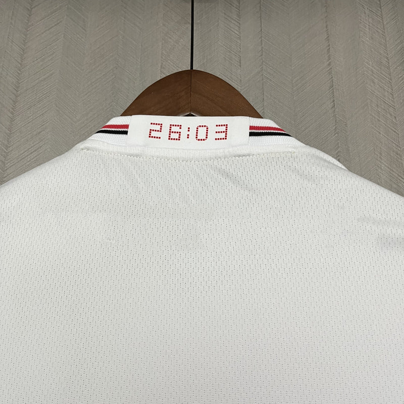 Camisa São Paulo 25/26 Casa New Balance - Branco+Vermelho - (Feminina)