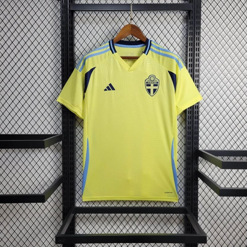Camisa Suécia Home 24/25 s/n° Torcedor Adidas Masculino - Amarelo