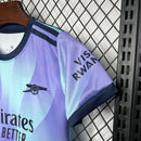 Conjunto Infantil Arsenal Third 24/25 - Roxa