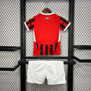Conjunto Infantil Milan Home 24/25 - Vermelho e Preto