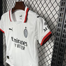 Conjunto Infantil Milan Away 24/25 - branco