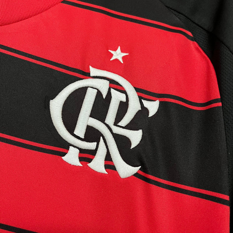 Camisa Flamengo I 2025 C/Patrocinio  Masculina - Vermelho+Preto
