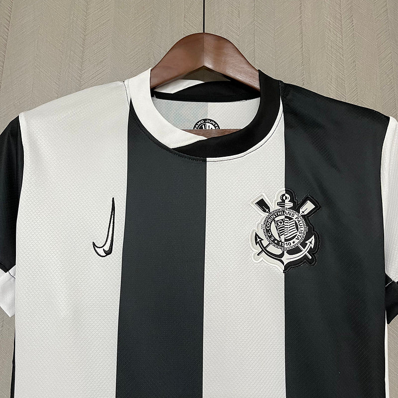 Camisa Corinthians IlI 24/25 s/n° Torcedor Nike Feminina - Preto e Branco