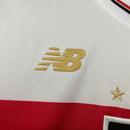 Camisa São Paulo 25/26 Casa New Balance Masculina - Branco+Vermelho