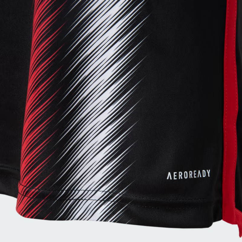 Camisa Feminina São Paulo I 23/24 Adidas - Preta e Vermelha