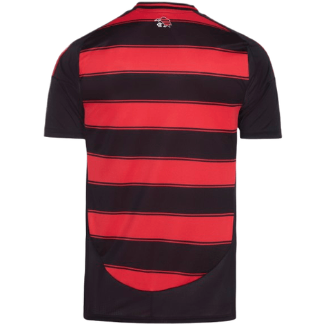 Camisa Adidas Flamengo I 2025  Preta e vermelha (Patch Copa do Brasil)