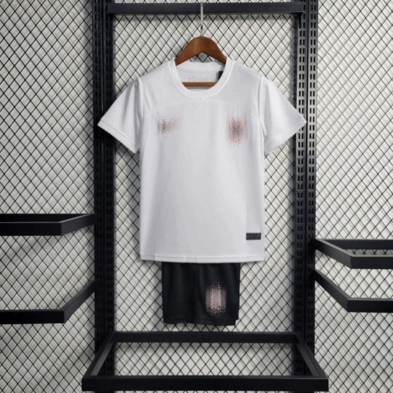 Kit Infantil Nike Corinthians Away 2023/24 - Branca