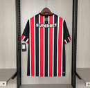 Camisa São Paulo I 24/25 New Balance - Vermelha e preta  (Com todos patrocinadores)