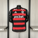 Camisa Flamengo I 2025 Jogador  C/Patrocinio - Vermelho+Preto