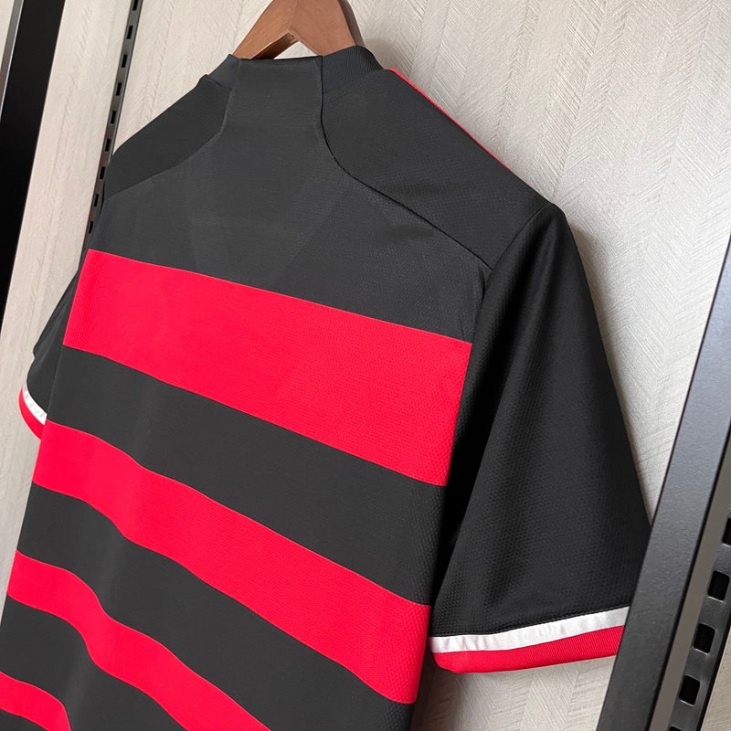 Camisa Flamengo I 24/25 s/n° Torcedor Adidas Masculina - Vermelho+Preto