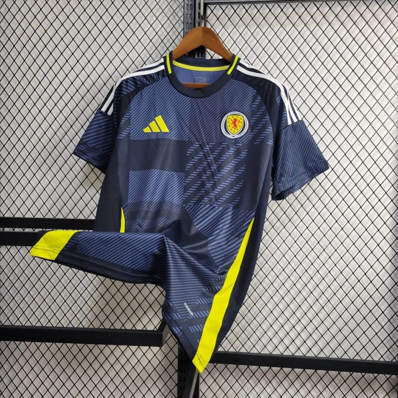 Camisa Escócia Home 24/25 s/n° Torcedor Adidas Masculino - Azul marinho