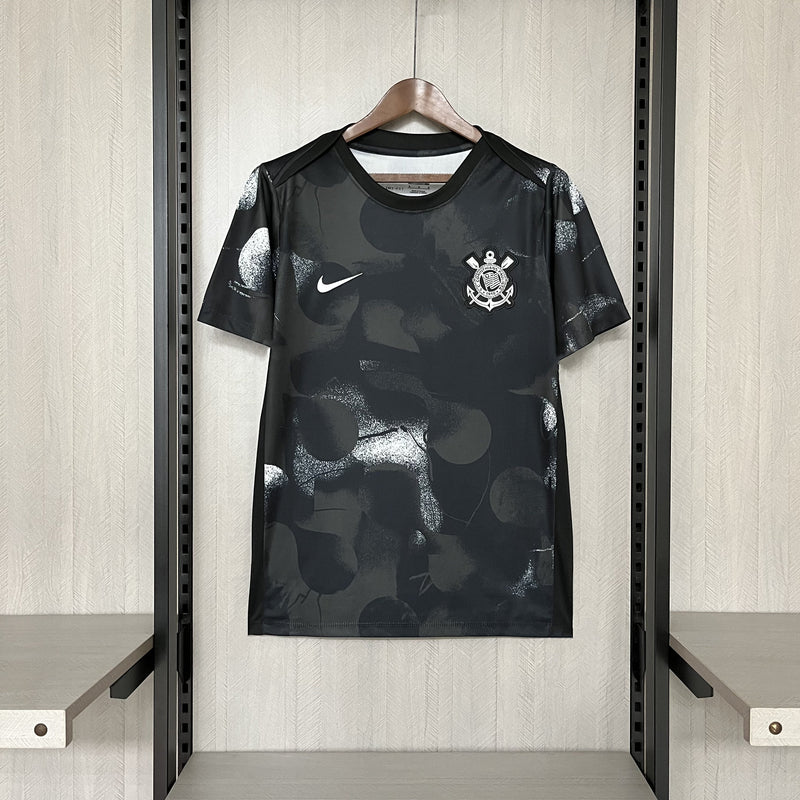 Camisa Nike Corinthians Pré-Jogo 25/26 Masculina - Preto