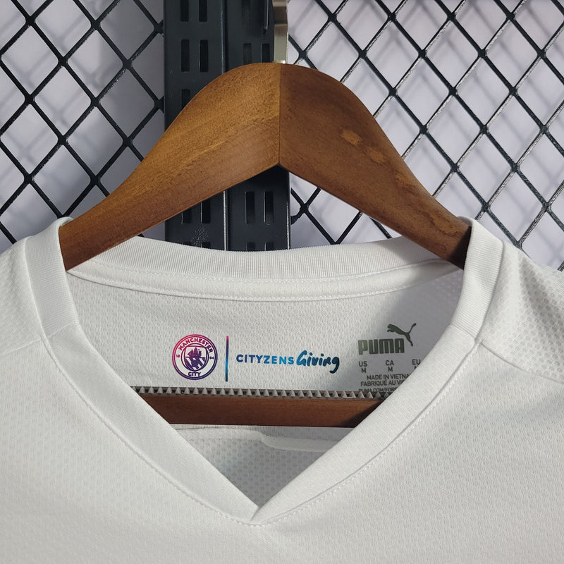 Camisa Manchester City II 21/22 Puma - Branco (Porto Feliz e Região)