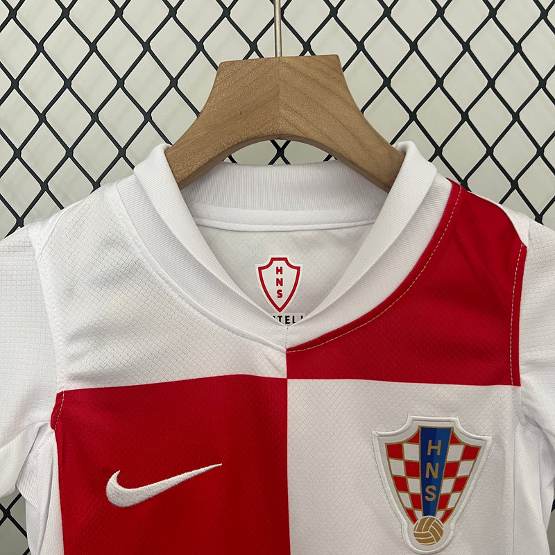 Conjunto Infantil Croácia 24/25 Home