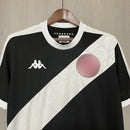 Camisa Vasco I 24/25 Kappa Feminino - Preto+Branco