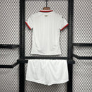 Conjunto Infantil Milan Away 24/25 - branco