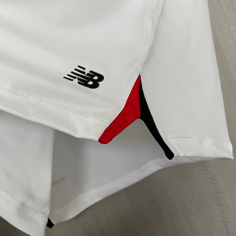 Camisa São Paulo 25/26 Casa New Balance - Branco+Vermelho - (Feminina)