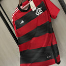 Camisa Flamengo I 23/24 s/n° Torcedor Adidas Masculina - Vermelho+Preto