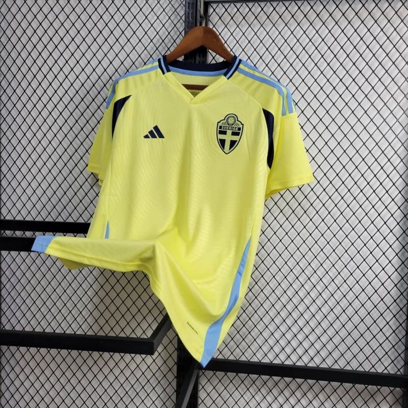 Camisa Suécia Home 24/25 s/n° Torcedor Adidas Masculino - Amarelo