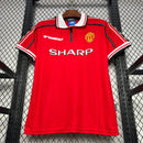 Camisa Retro Manchester United 1998/99 - Vermelho