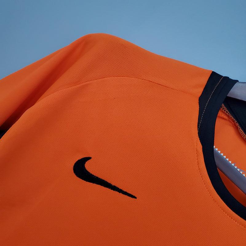 Camisa Holanda Retrô 2002 Laranja - Nike