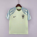 Camisa Pré-Jogo Seleção Brasil 2022 Nike - Verde Claro