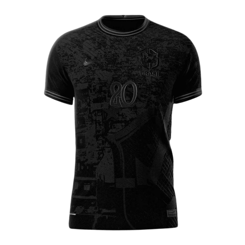 Camisa Seleção Brasil 2022 Nike - Preto - Conceito  All Black