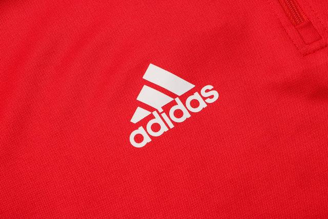 Conjunto Benfica 21/22 Vermelha - Adidas- Com Ziper