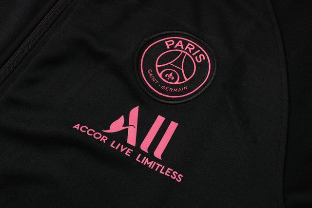 Conjunto PSG 2122 Preta e Rosa - Nike - Com Fecho