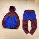Conjunto Tech Fleece Nike - Vinho/Azul