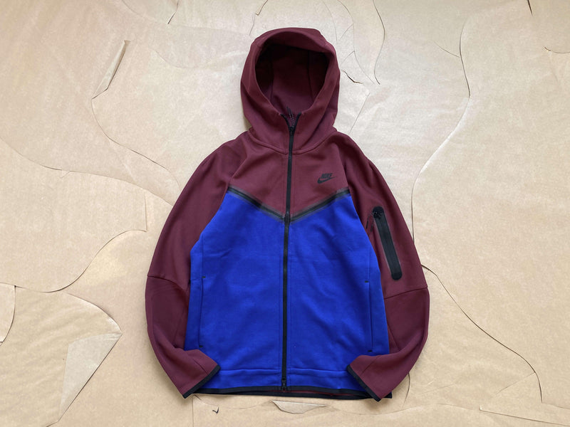 Conjunto Tech Fleece Nike - Vinho/Azul