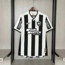 Camisa Reebok Botafogo 24/25 Casa - Preta e Branca (patrocinadores)