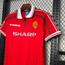 Camisa Retro Manchester United 1998/99 - Vermelho