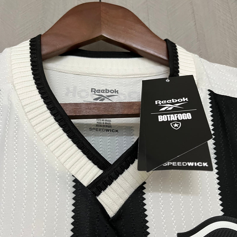 Camisa Reebok Botafogo 24/25 Casa - Preta e Branca  (Patch)