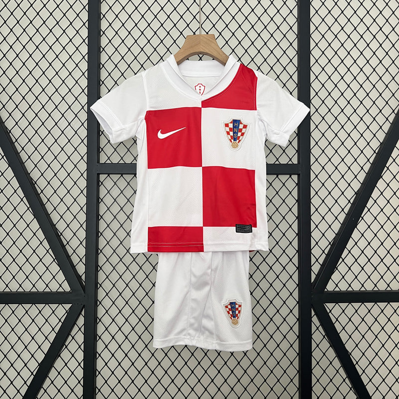 Conjunto Infantil Croácia 24/25 Home