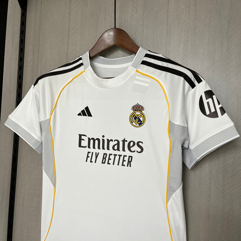 Conjunto Infantil Real Madrid Home 25/26  - Branco