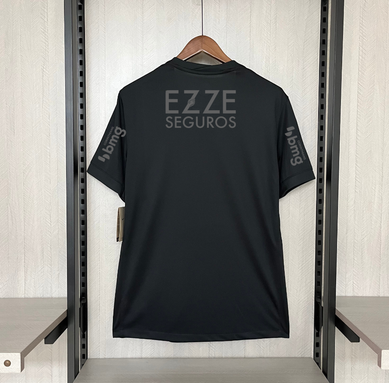Camisa Nike Corinthians Fora 24/25 - Preta (Com todos patrocinadores)