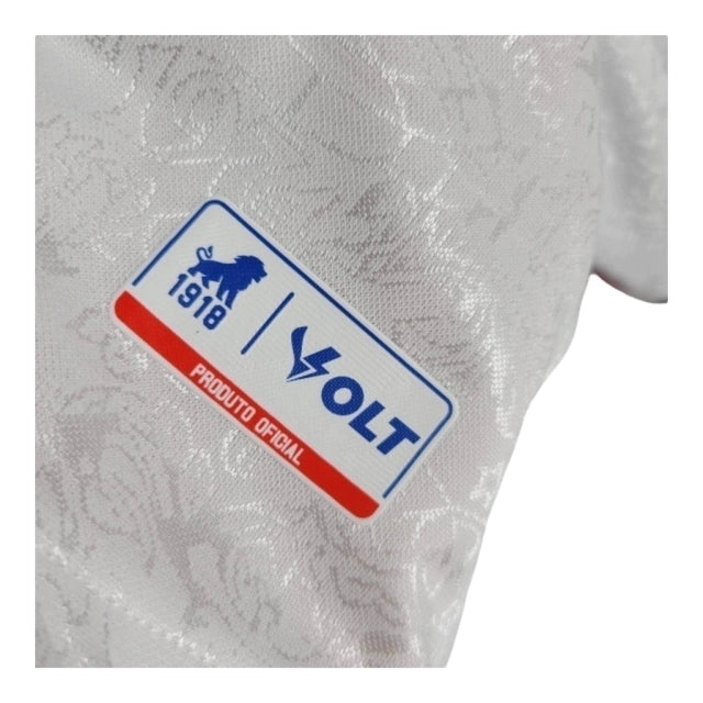 Camisa Fortaleza II 24/25 - Torcedor Leão Masculina - Branca com detalhes em azul e vermelho